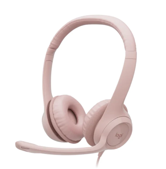 Logitech H390 USB Rose