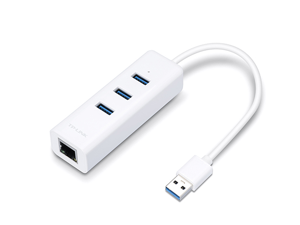 UE330 TP-Link - Adaptador de Red USB 3.0 a RJ45 1000 Mbps + 3 Puertos USB