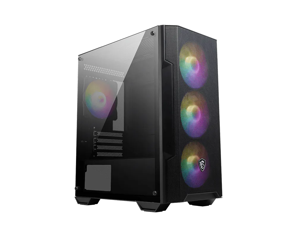 MSI MAG Forge M100A Acrilico Mid-Tower Fan RGB x4