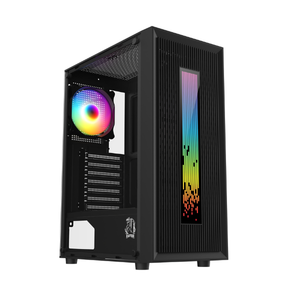 Raptor Vortex TG Mid Tower RGB Back Fan x1 + LED Frontal