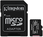Micro SD Kingston 128GB C10 Kingston Canvas Select Plus