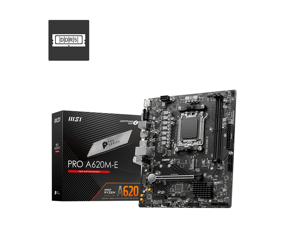 MSI AM5 Pro A620M-E DDR5 Box M-ATX