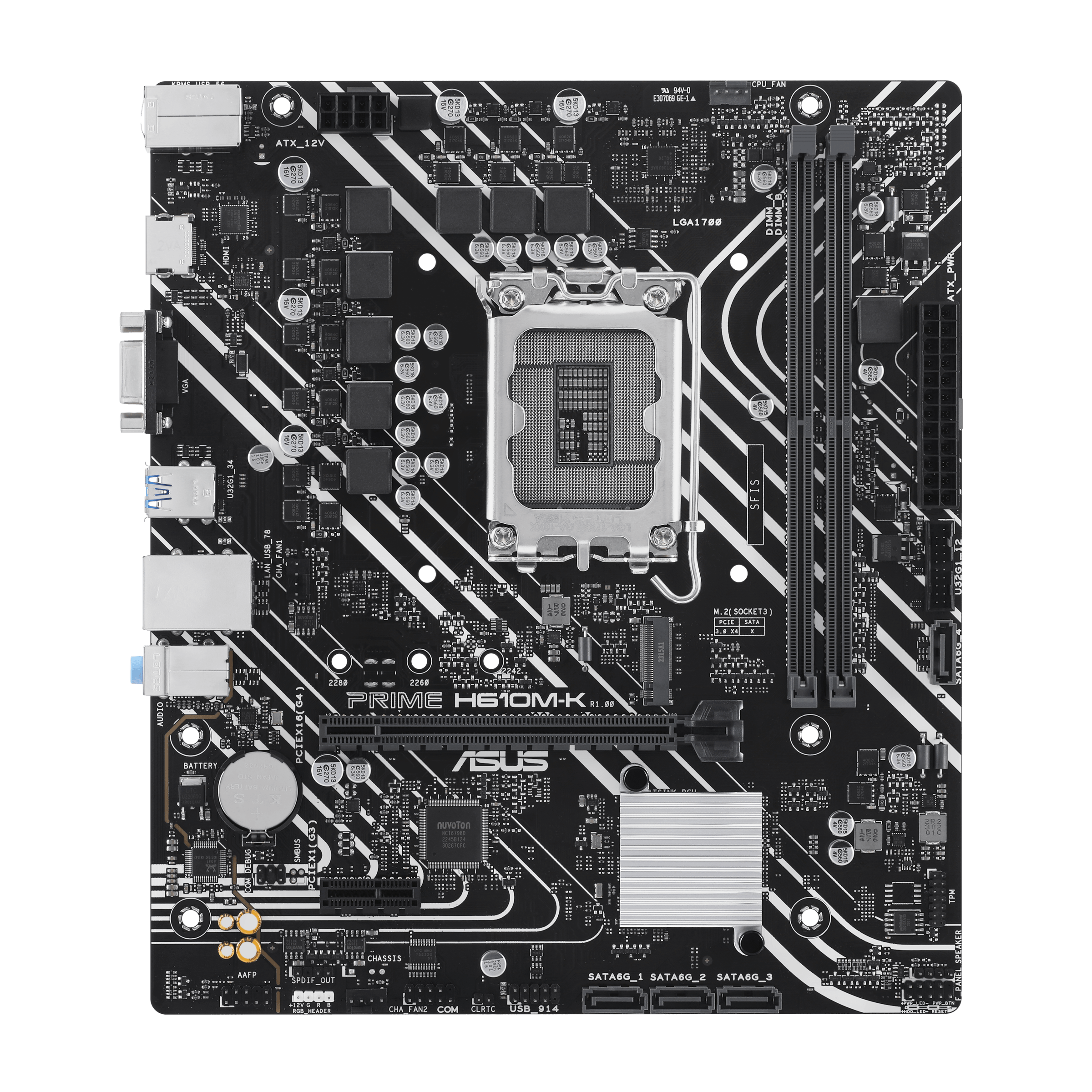 ASUS Prime H610M-K DDR5 Box M-ATX / VGA y HDMI