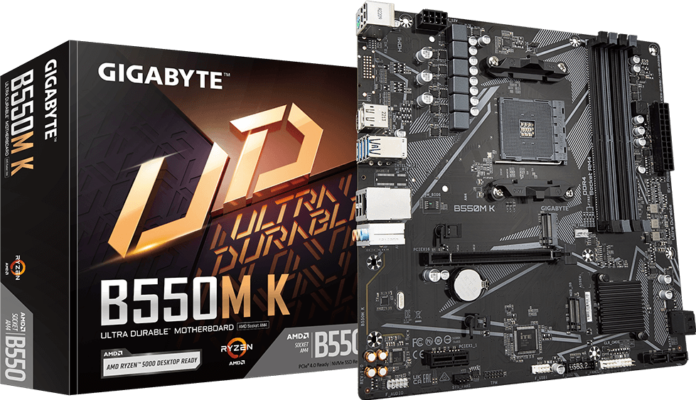 Gigabyte AM4 B550M K DDR4 Box M-ATX