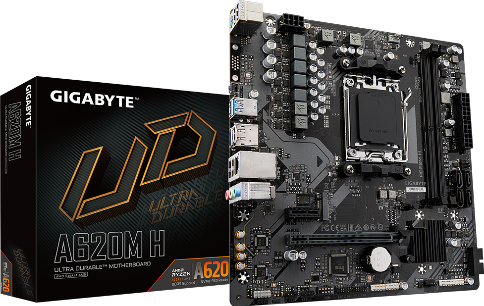 Gigabyte AM5 A620M H DDR5 Box M-ATX