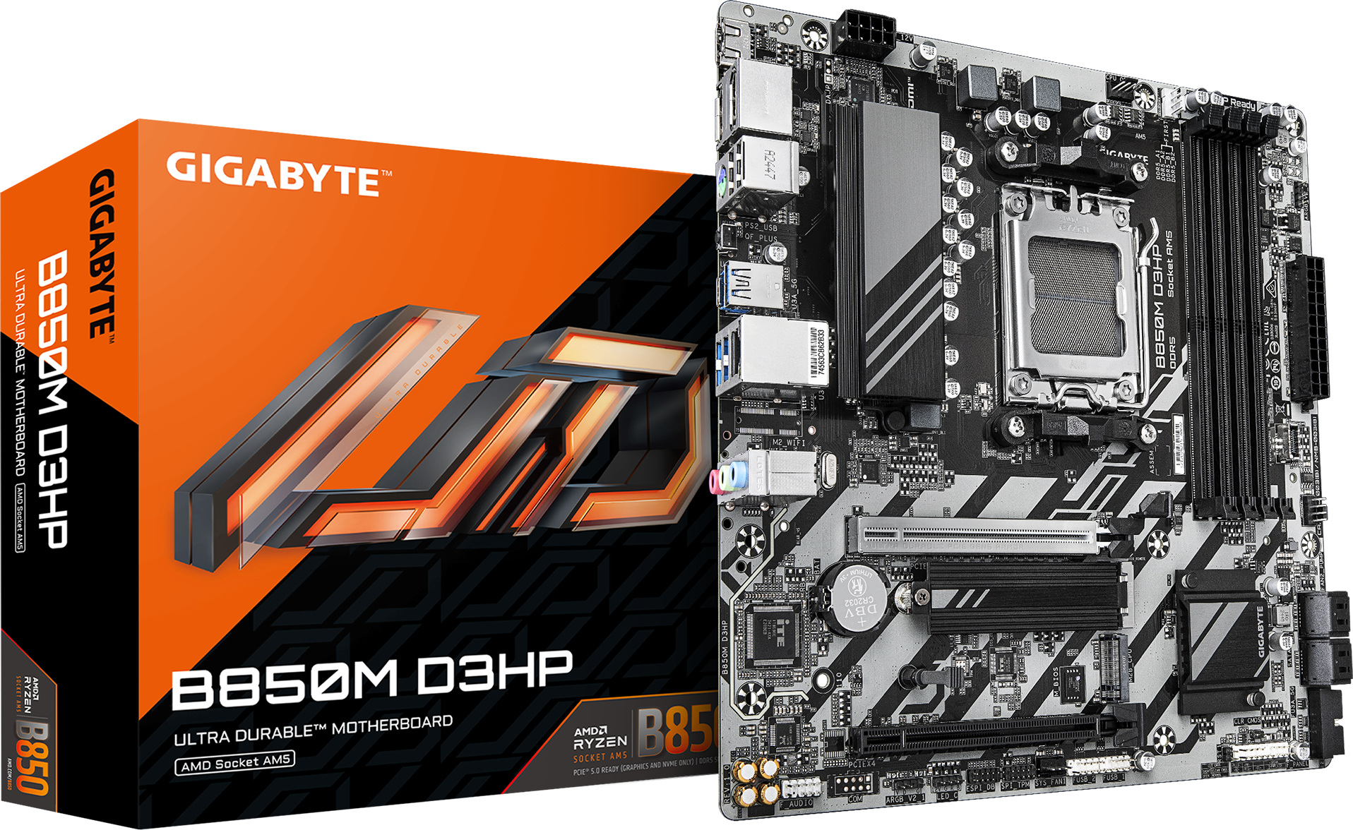 Gigabyte AM5 B850M D3HP DDR5 Box M-ATX