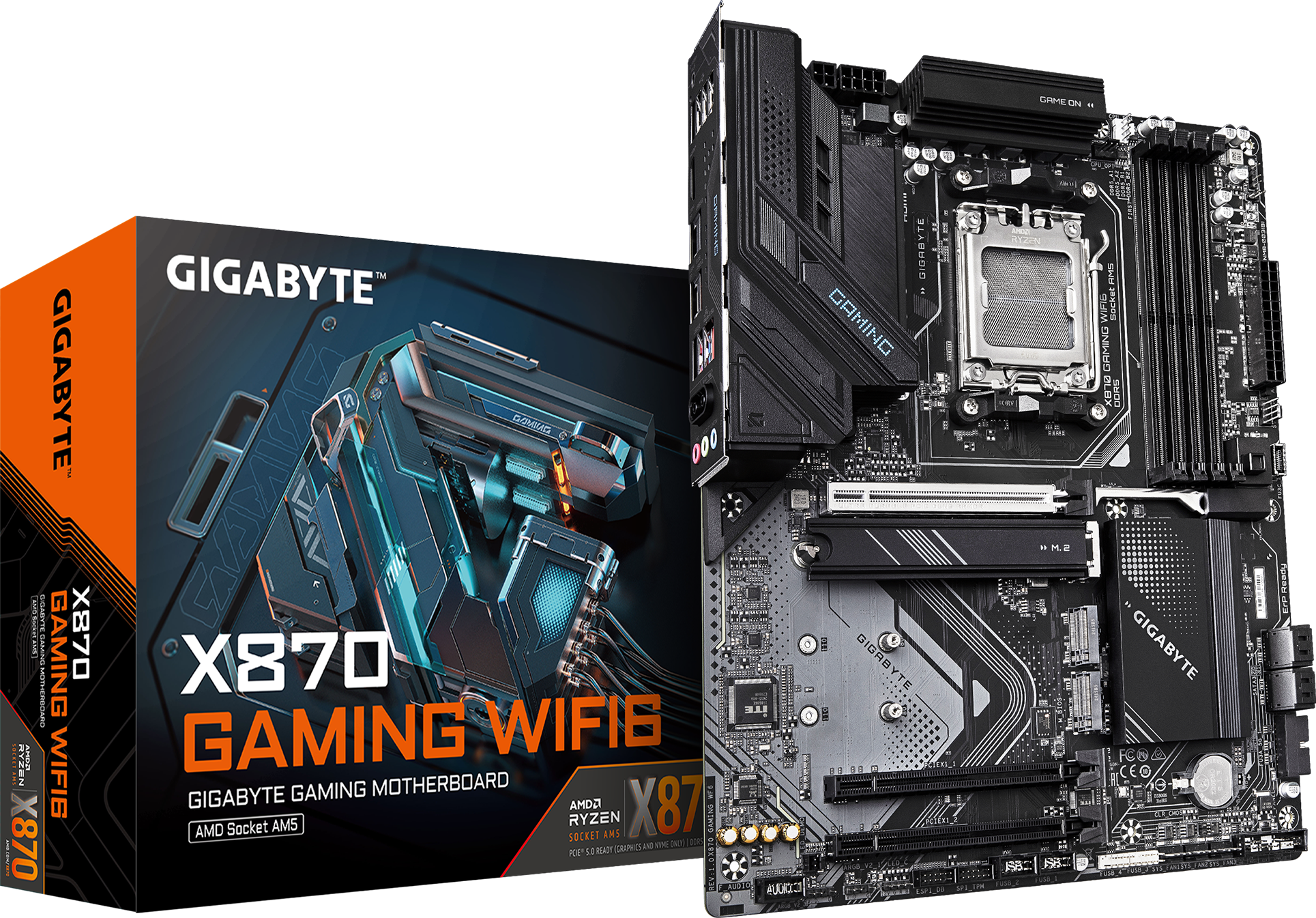 Gigabyte AM5 X870 Gaming WIFI6 DDR5 Box ATX
