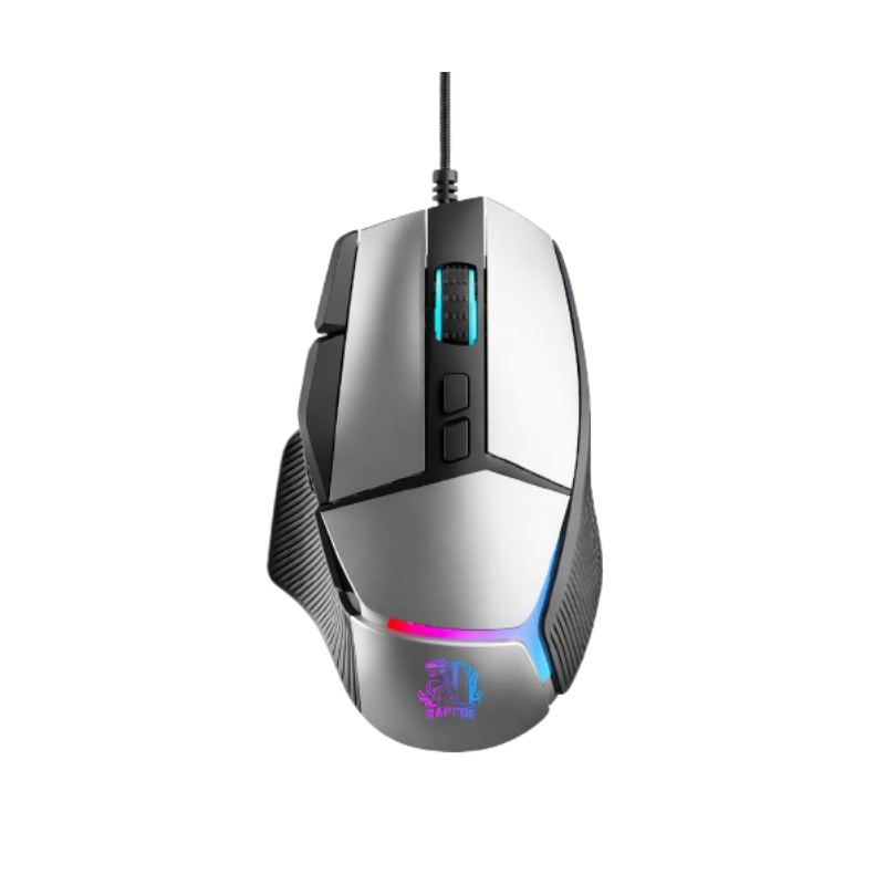 Mouse Gamer Raptor Storm Grip 9 Botones 8000DPI Retroiluminado