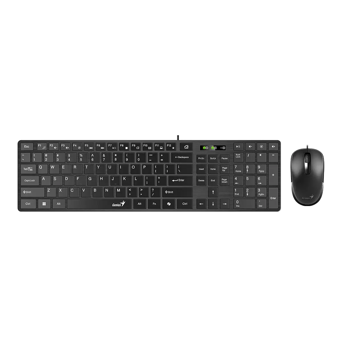 Teclado + Mouse SlimStar C126 Smart USB Black