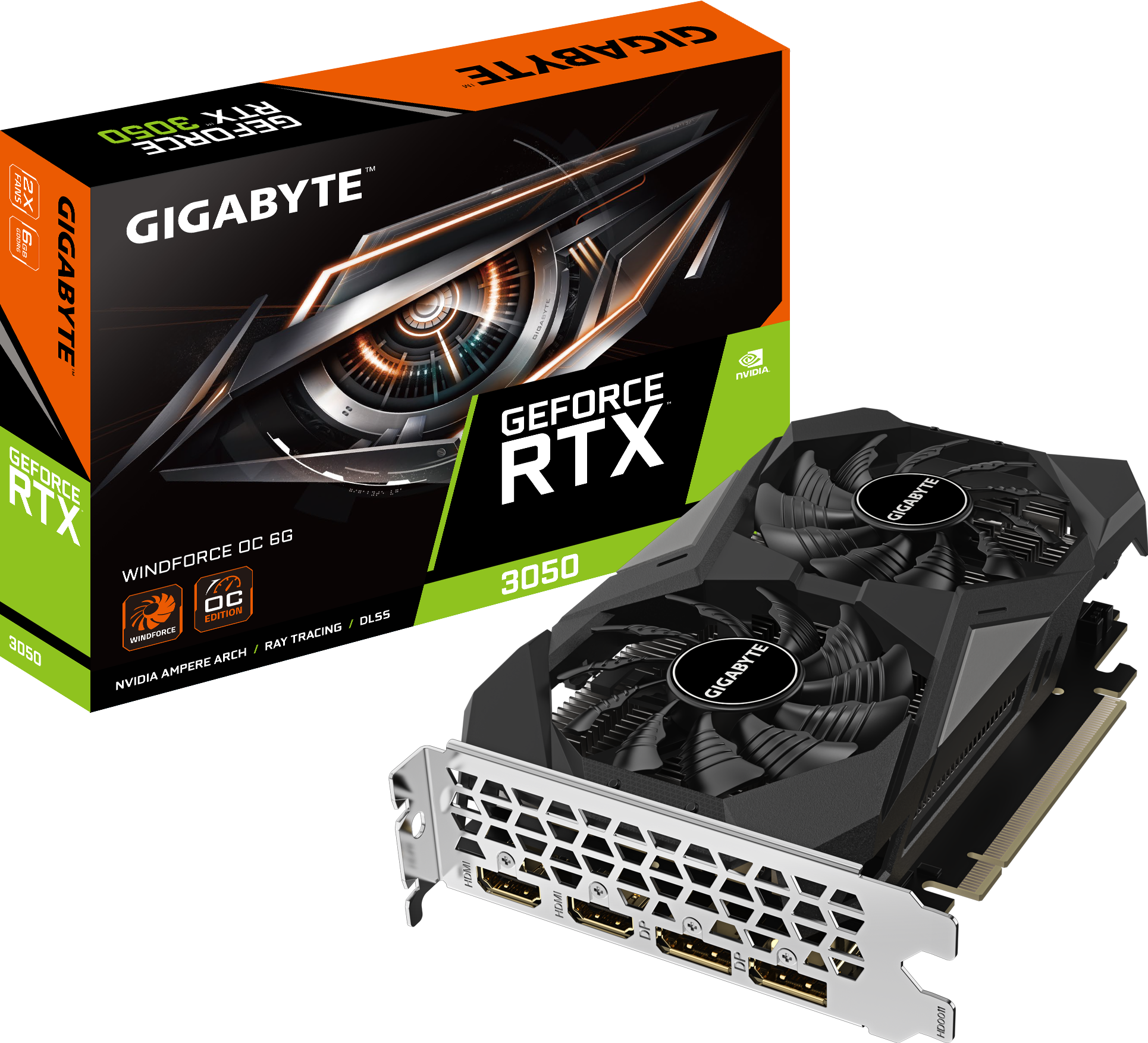 Placa de Video Gigabyte RTX 3050 6GB