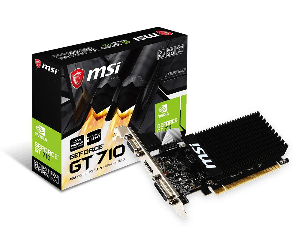 Placa de Video MSI GeForce GT 710 2G LP DDR3