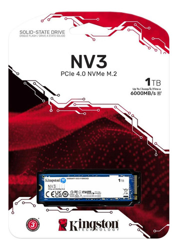SSD M.2 NVMe 1TB G4 Kingston NV3